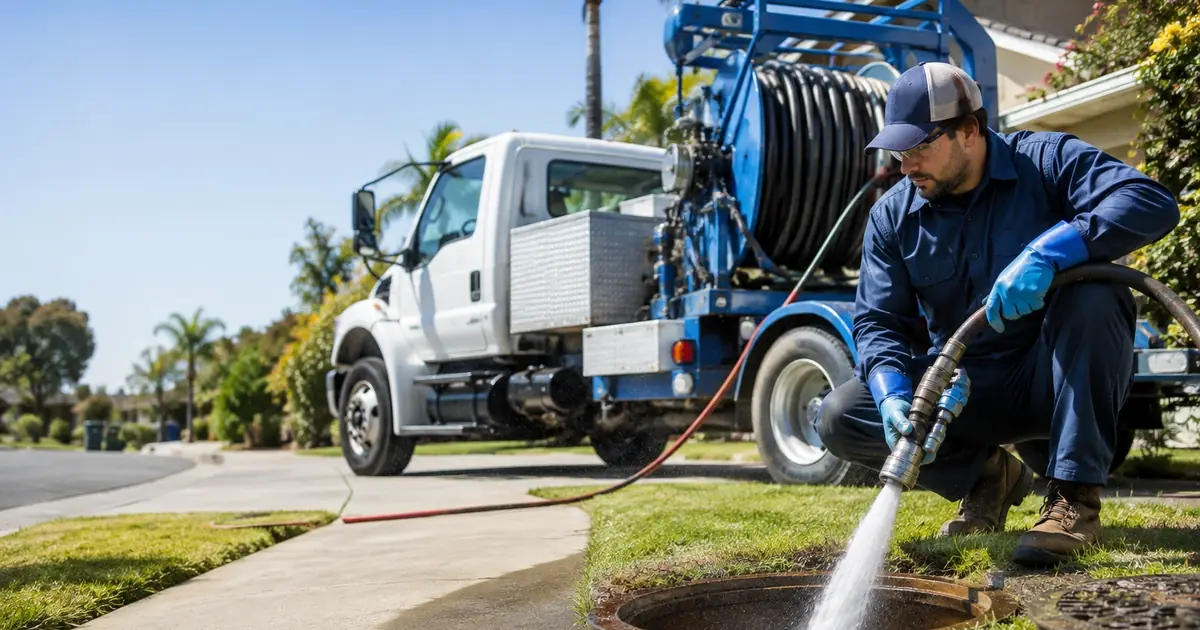 Hydro jet sewer cleaning Oxnard