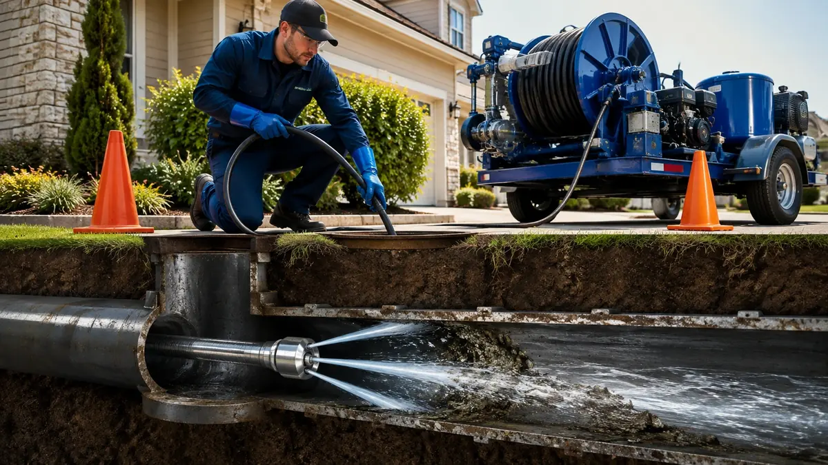 Main Sewer Line Hydro Jet Cleaning in Oxnard