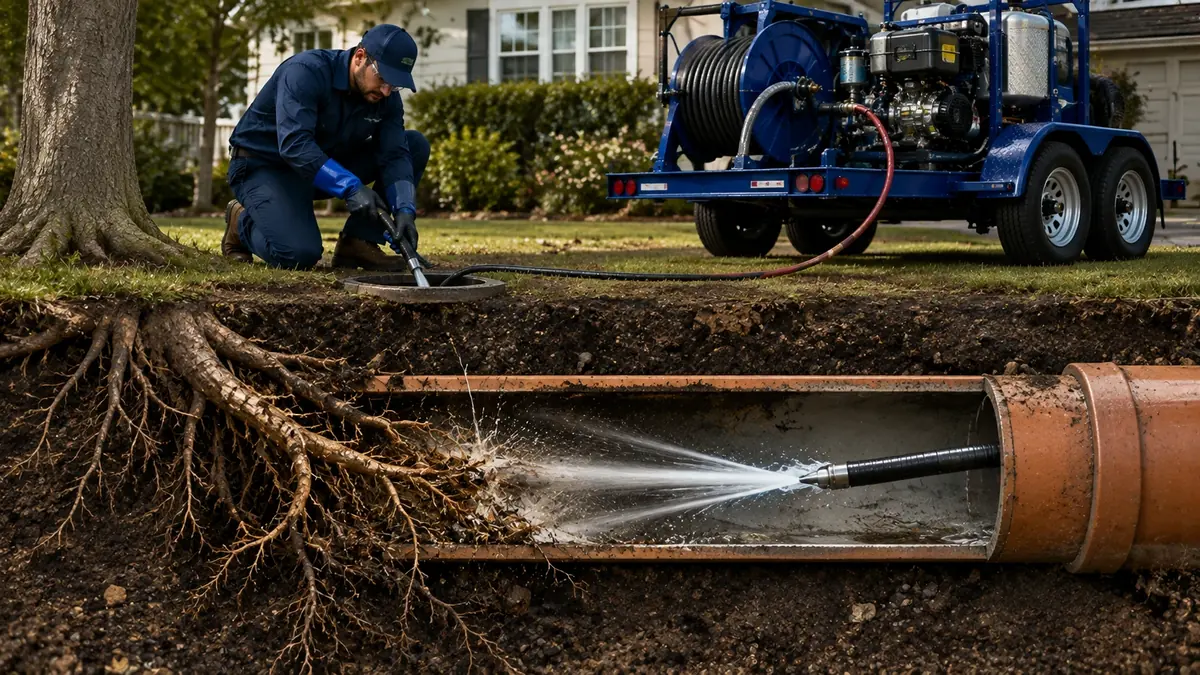 Tree Root Removal with Hydro Jetting in Oxnard